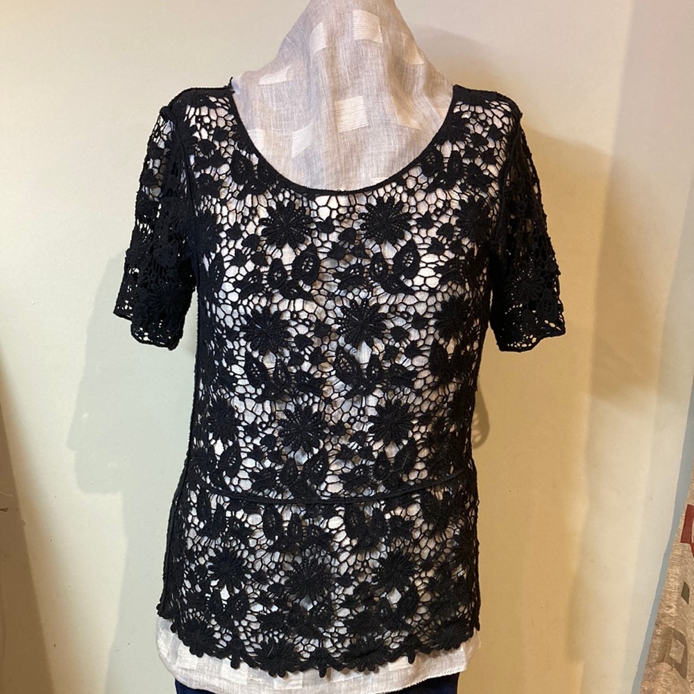 Dulcie black lace top